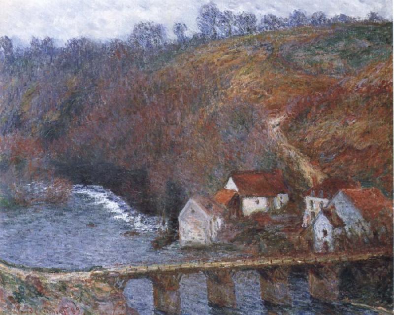Claude Monet The Grande Creuse by the Bridge at Vervy oil painting image